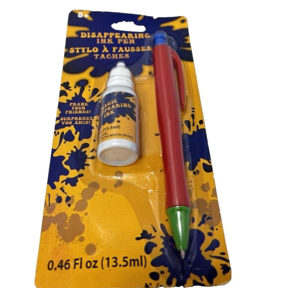 Disappearing Ink Pen Prank Joke Novelty Gag Trick Toy Funny Office School Gift - Picture 4 of 4